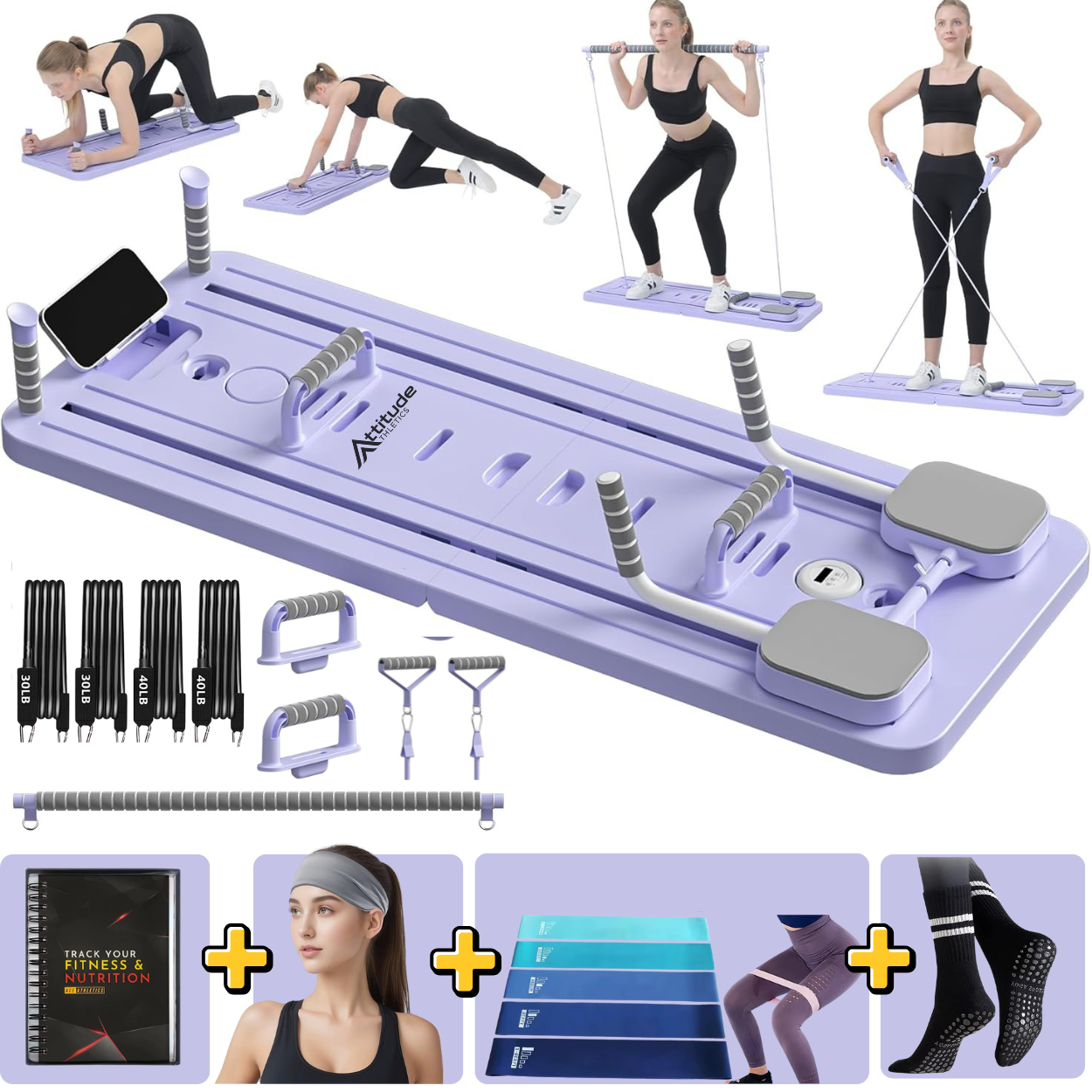 AttitudeAthletics™ Pilates Reformer
